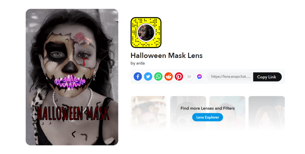 Хэллоуинские фильтры Snapchat