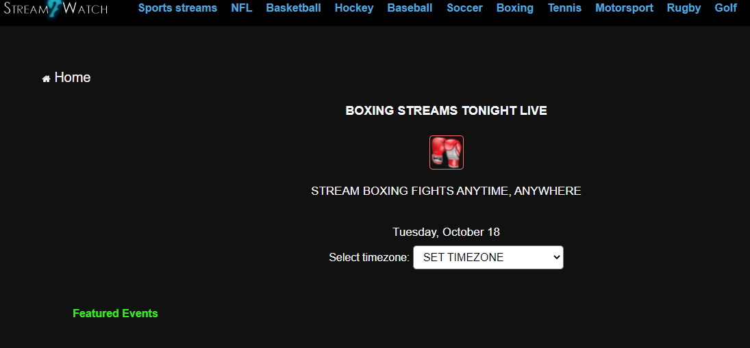 Stream2Watch Sites to Watch Boxing Streams Online