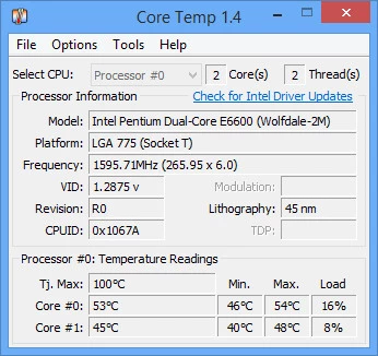 Core Temp ; Click here to visit PC stress tools. Solve your PC problems with these tools.