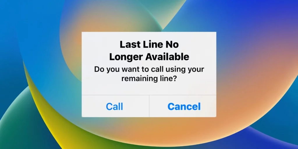 What Does Last Line Unavailable Mean on iPhone? Here's How to Fix it