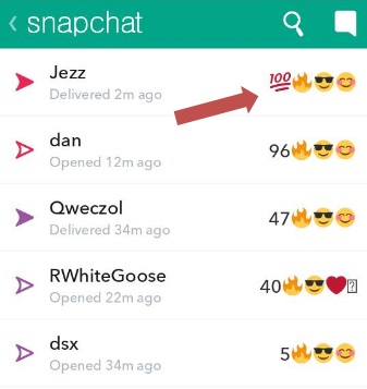 What does the 100 Icon Next to a Snapstreak Mean?