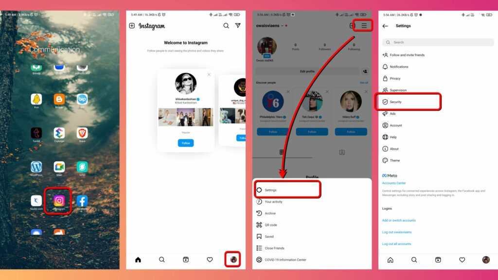 How to turn off Instagram 2 Factor Authentication