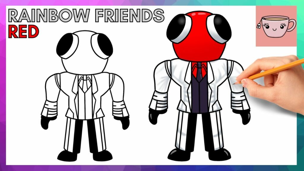 Make Red Rainbow Friends Costume In Roblox 