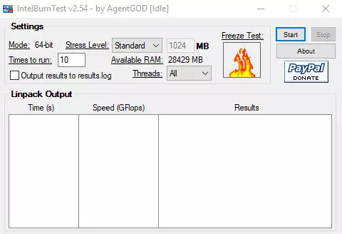 IntelBurn Test ; PC stress test tools. Click here to visit PC stress tools. Solve your PC problems with these tools.