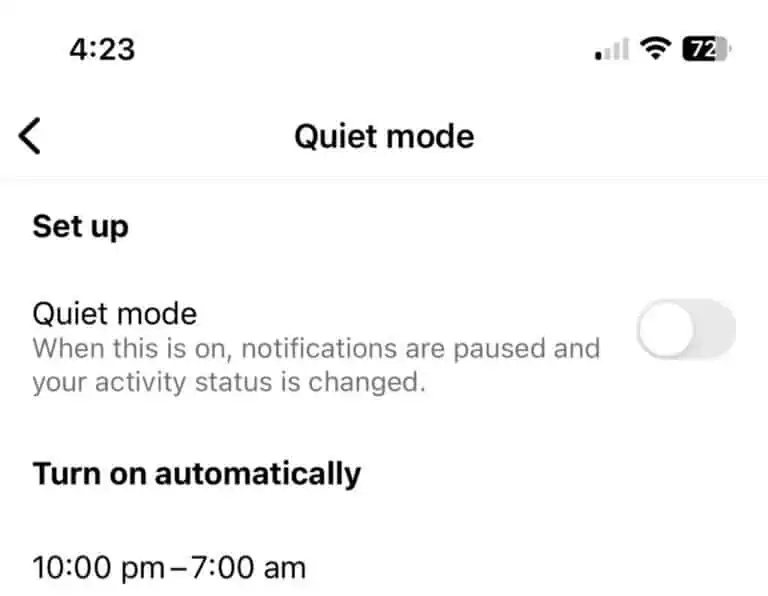 What Is Quiet Mode On Instagram & How To Turn ON/OFF Quiet Mode [2022]