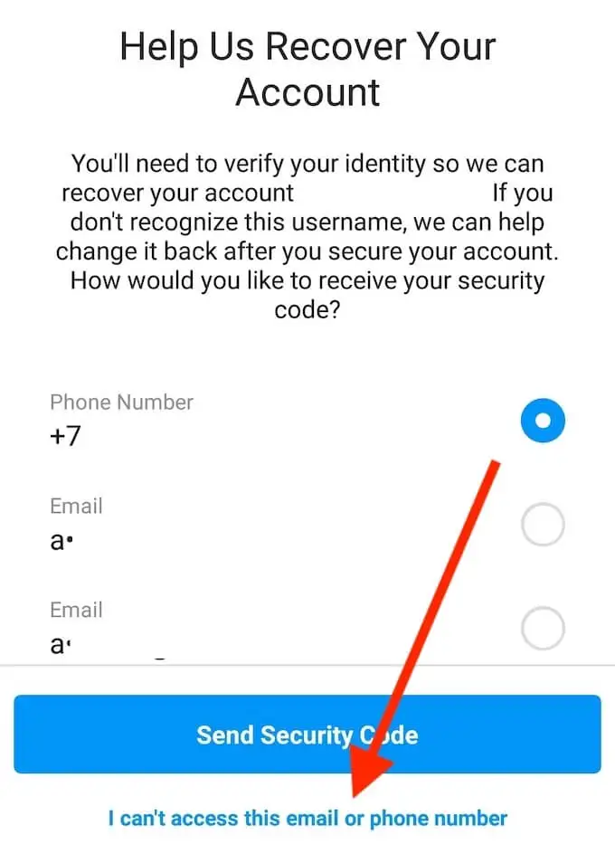 Recover a Personal Instagram Account
