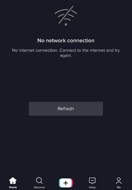 Check Internet Connection - for tiktok app