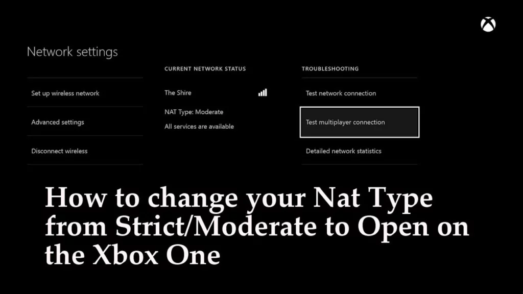 Change NAT Type Xbox One 