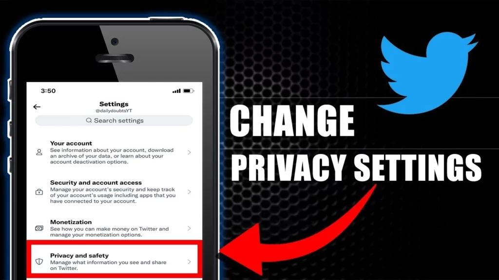 how to change privacy settings on twitter