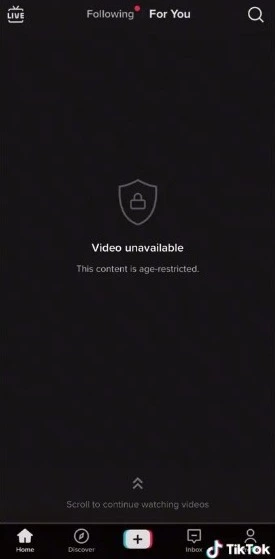 How to Fix This Post is Age Restricted on TikTok? Turn Off Age Protection on TikTok