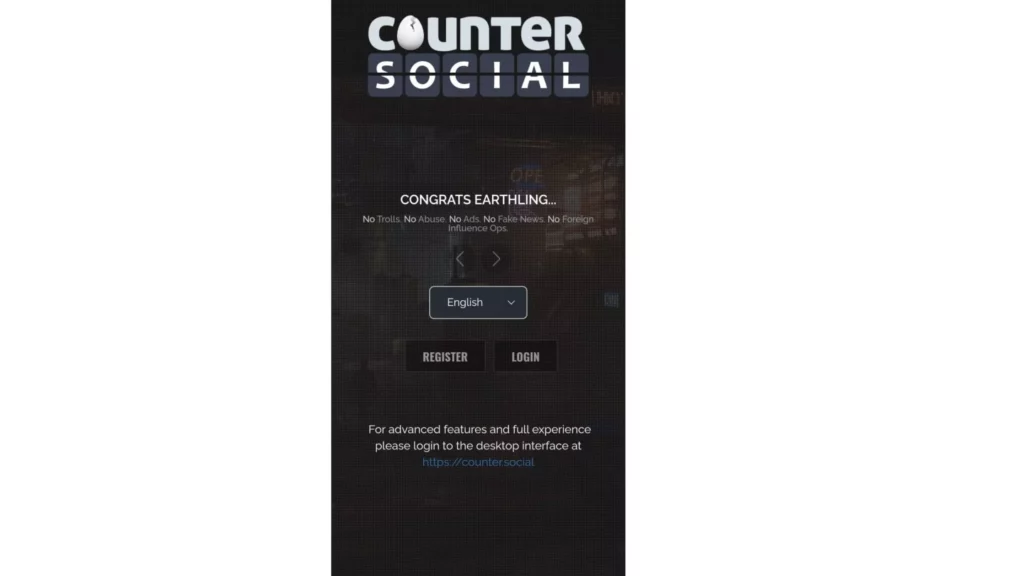 Launch the counter social app.