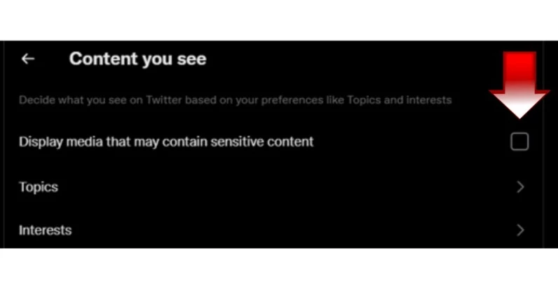 how to see sensitive content on twitter