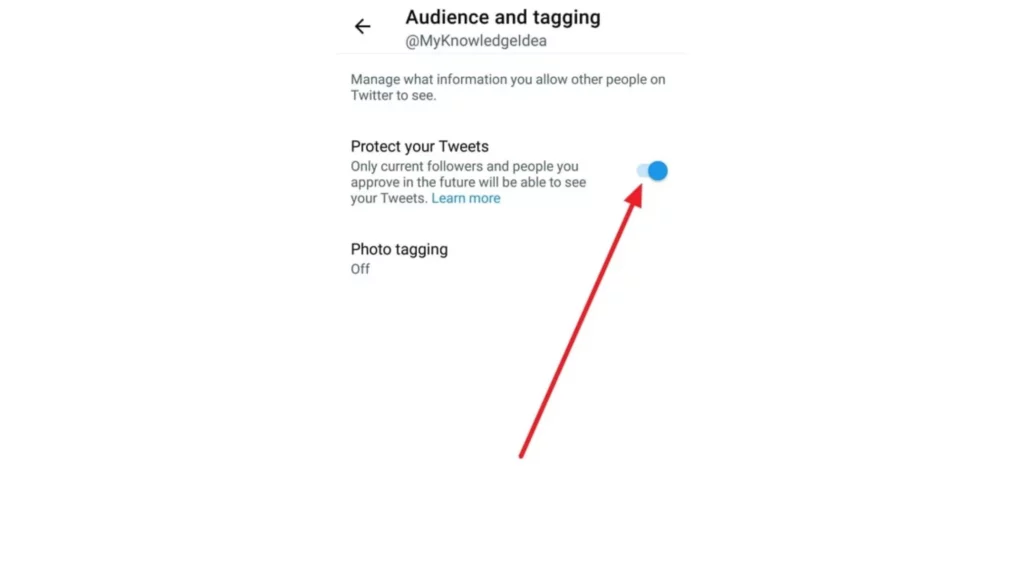Click the option for “Audience and tagging.”