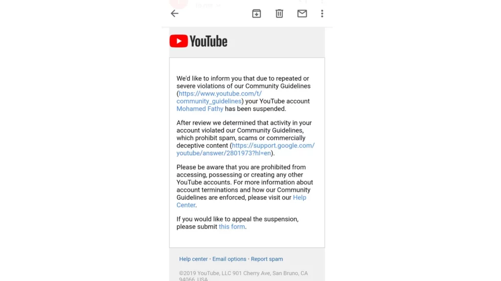 How to Recover The Suspended YouTube Account?
