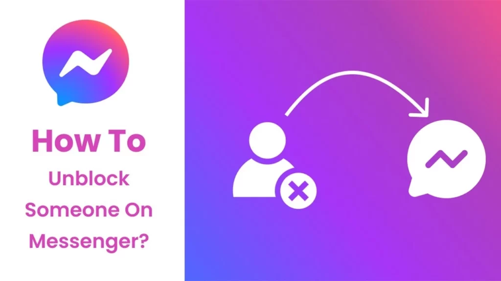 Unblock Someone on Browser Method in Messenger app