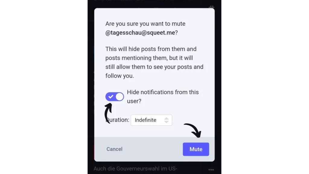 Steps: How to Mute Someone on Mastodon From the Federated Timeline?