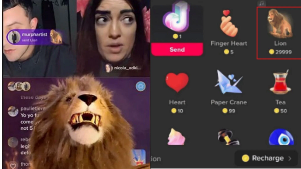How Much is a Lion on TikTok & What Is It Worth On TikTok Live?