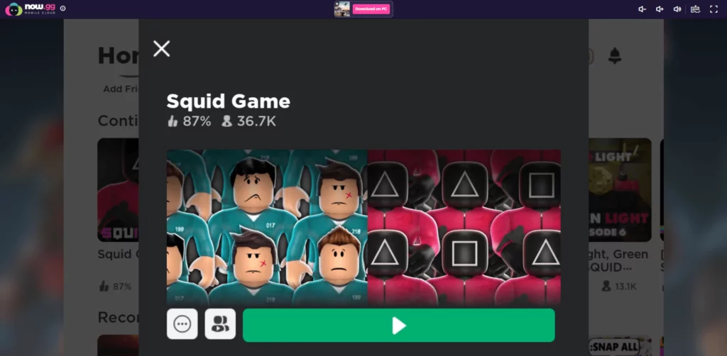 Now.gg Roblox Squid Game | Play Squid Game Online For Free