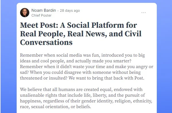 Post News Social Media App: Sign Up for the Latest Twitter Alternative