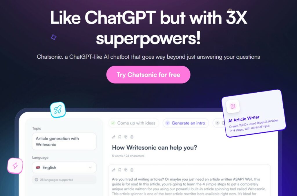what is chatsonic