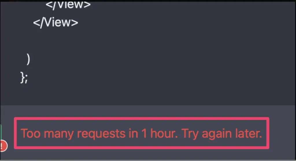 Error: "Too Many Requests In 1 Hour Try Again Later" In ChatGPT! How To Fix This Error?