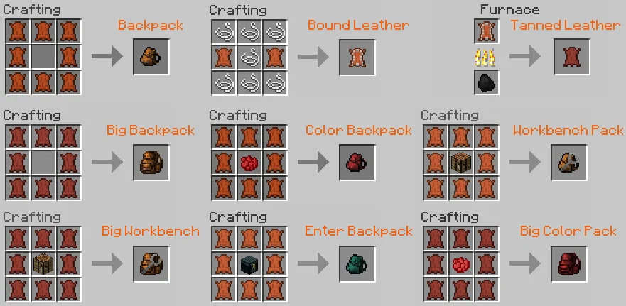 Make A Backpack In Minecraft