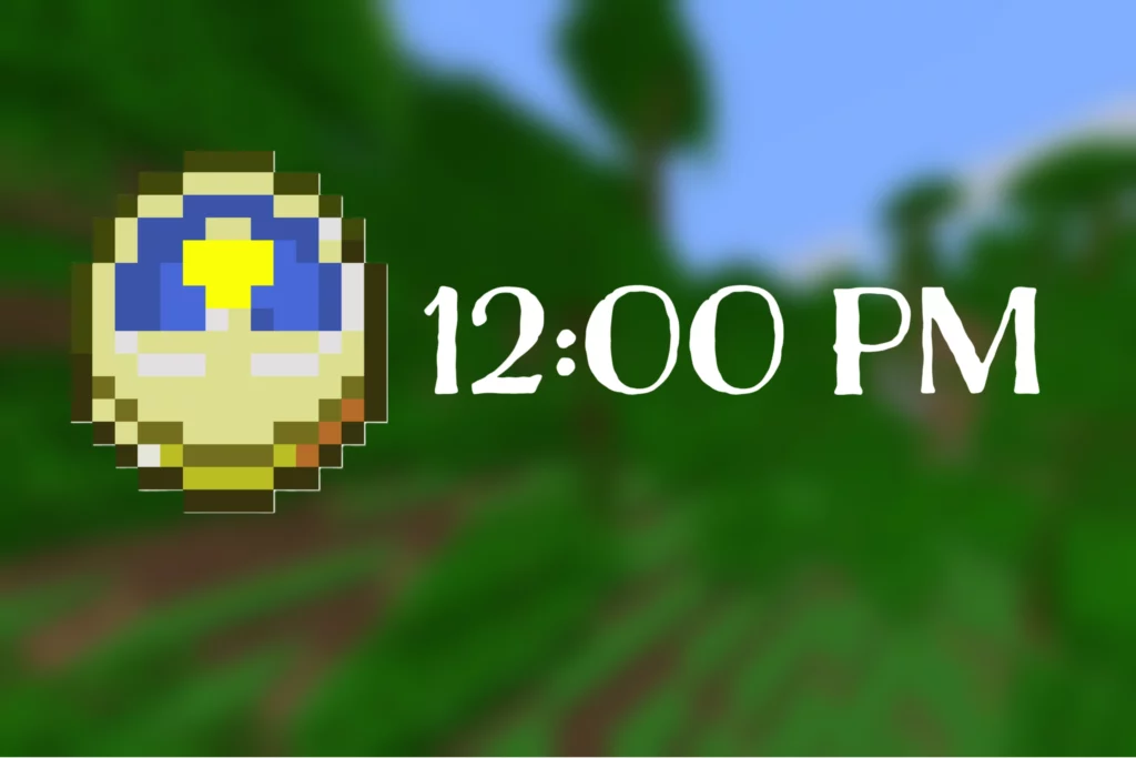 How To Use A Clock In Minecraft