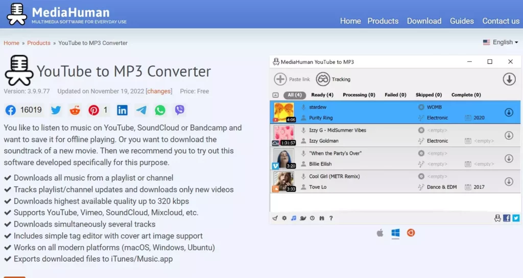 MediaHuman YouTube to MP3 Converter ; Try the Best YouTube MP3 Converter For Mac Now!!
