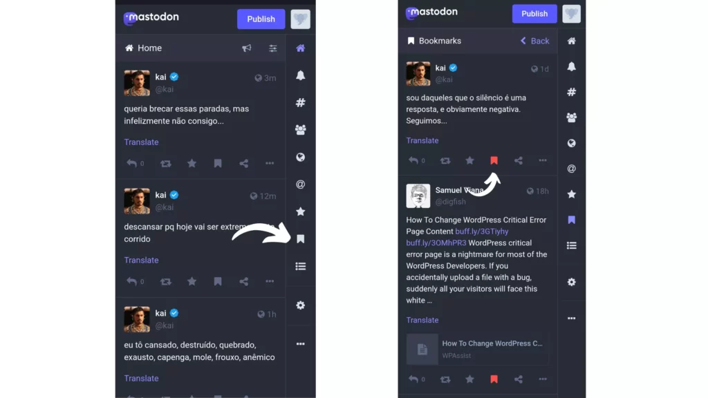 Steps: How to Remove a Bookmark From a Post on Mastodon?