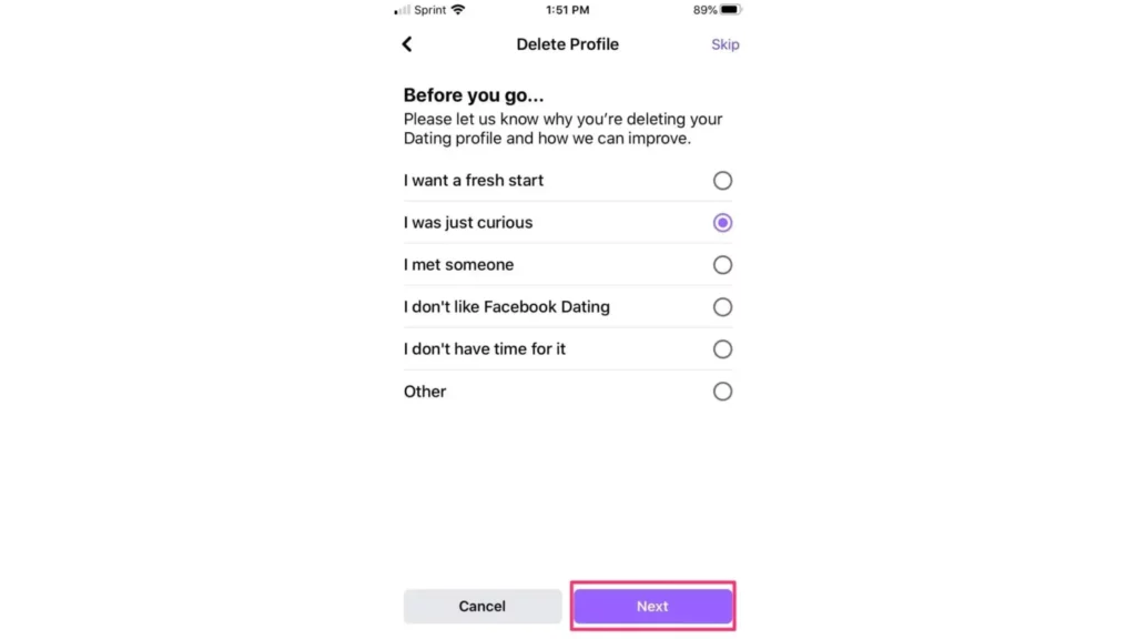 Steps: How to Delete Facebook Dating?