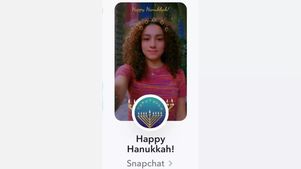 Happy Hanukkah by Snapchat