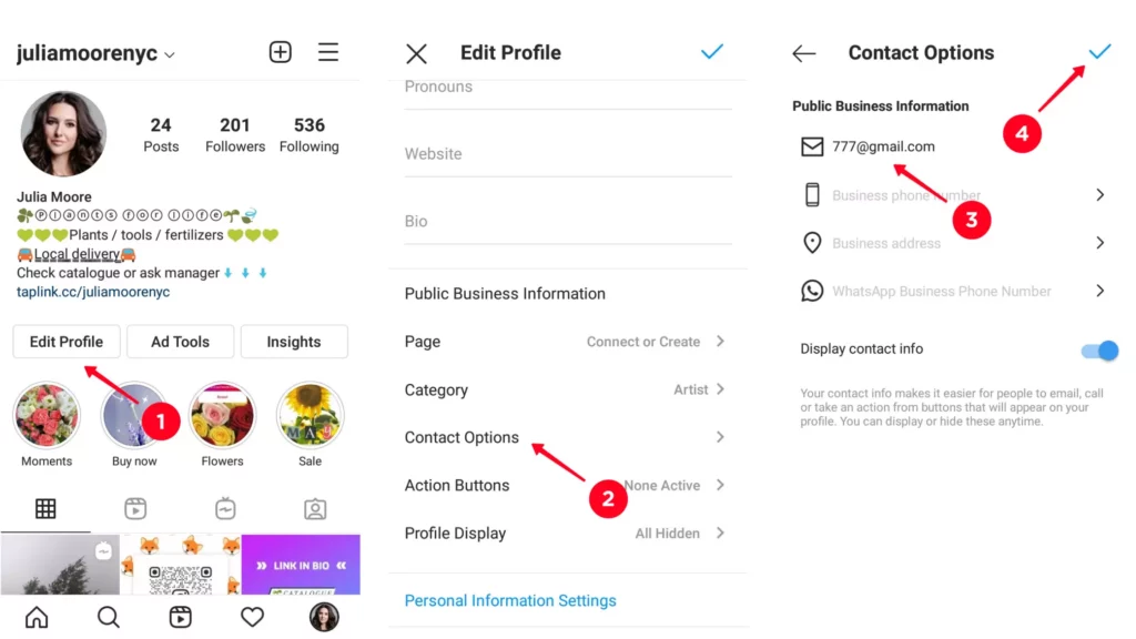 Steps: How to Add Business Email to Instagram Account?