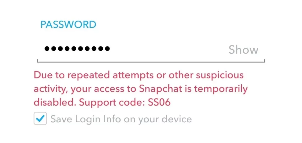 Snapchat Support Code SS06: How to Fix It? (100% Working)