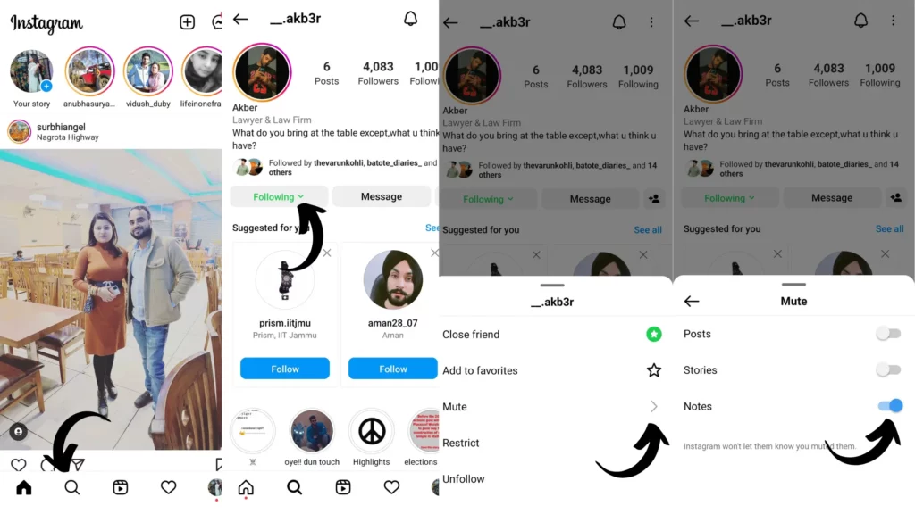 Steps: How to Unmute Notes on Instagram?