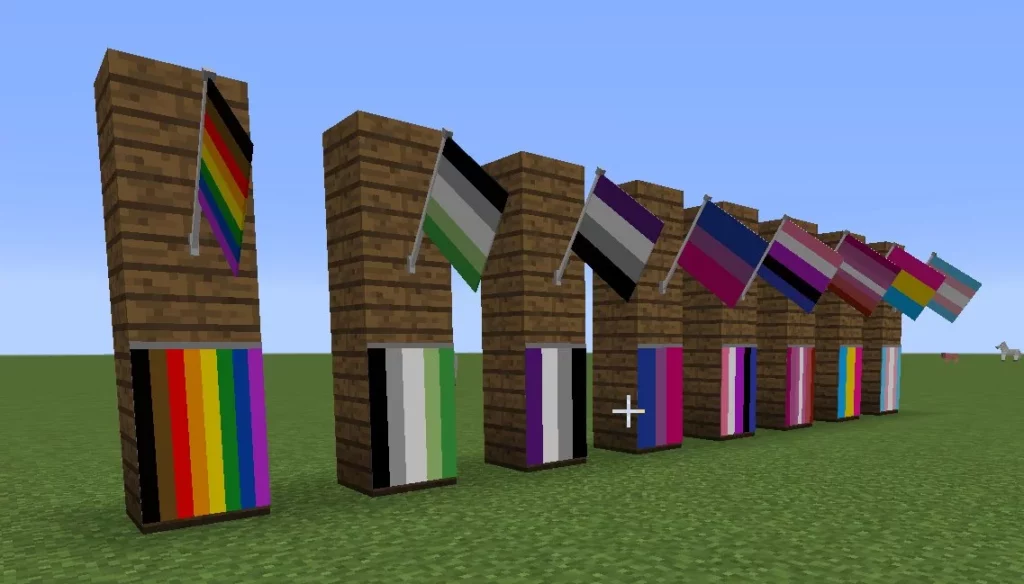 How To Make Pride Flags In Minecraft | Create Minecraft LGBTQ Flags 