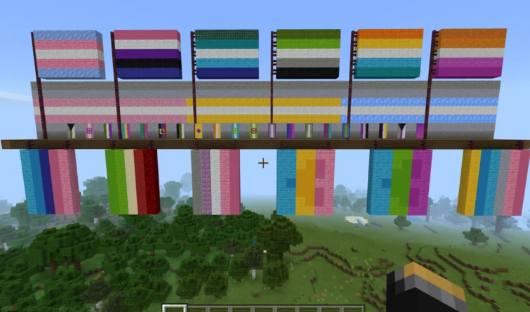 How To Make Pride Flags In Minecraft | Create Minecraft LGBTQ Flags 