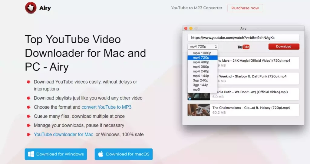 Airy YouTube to MP3 Converter ; Try the Best YouTube MP3 Converter For Mac Now!!
