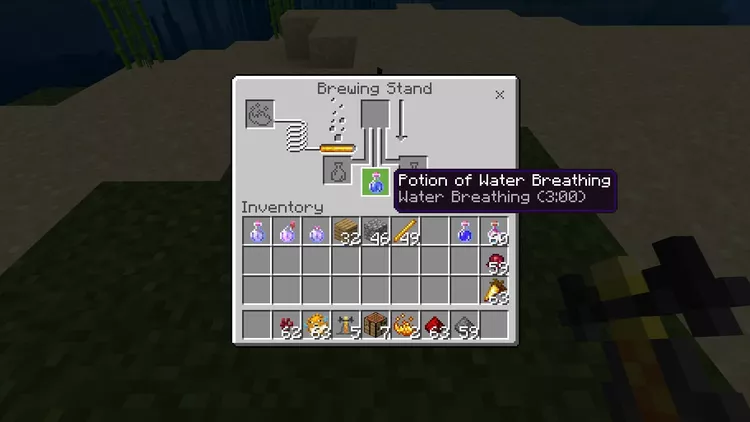 How To Breathe Underwater In Minecraft | Create A Water Breathing Potion