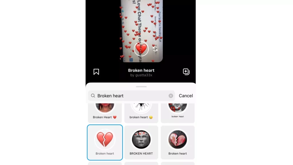 How to Get Broken Heart Filter on Instagram