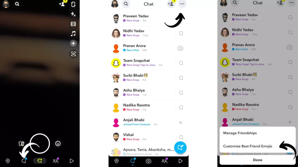 Steps: How to Change Snapchat Emojis Directly From Chat Section?