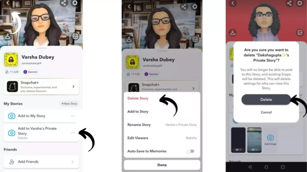 Steps: How to Delete a Private Story on Snapchat?