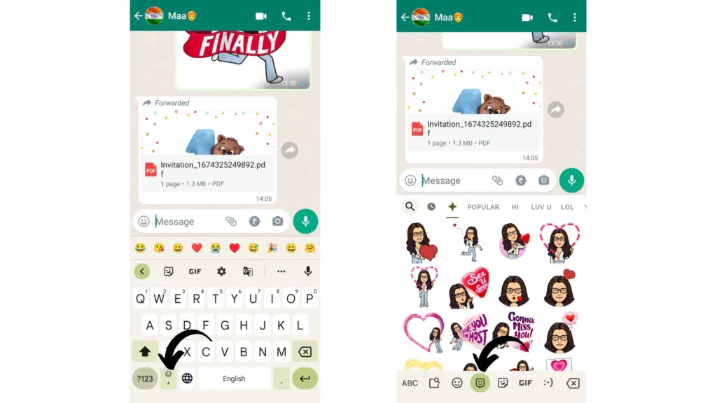 Steps: How To Use Bitmoji On WhatsApp On Android?