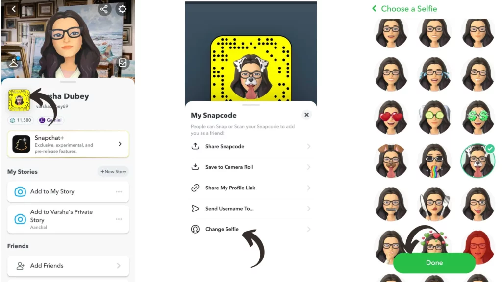 Steps: How to Change Bitmoji Selfie on Snapchat?