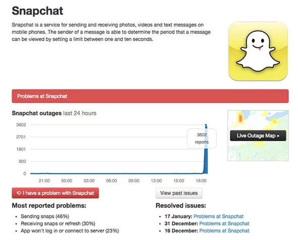 To Fix Snapchat Stories Not Loading, Check Down Detector