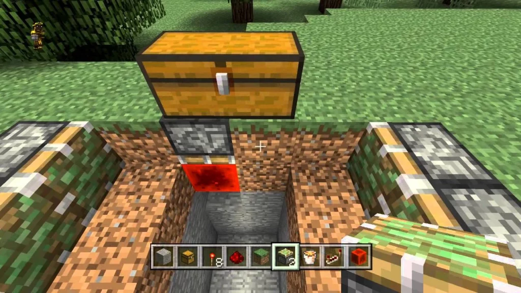 How To Make A Trapped Chest In Minecraft