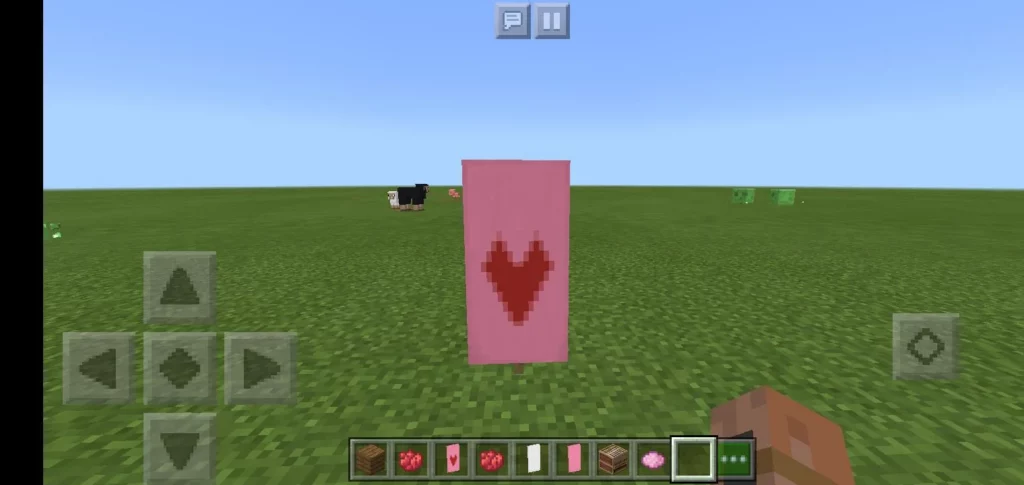 Valentine Banner In Minecraft