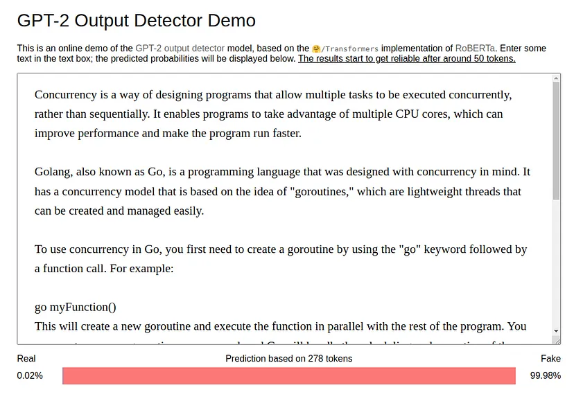 OpenAI ; OpenAI GPT-2 Output Detector Demo: Tween with ChatGPT for Plagiarism