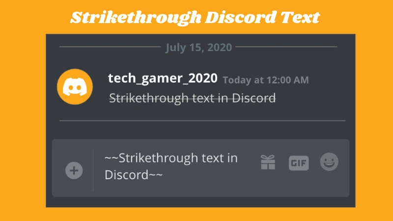 How To Cross Out Text In Discord