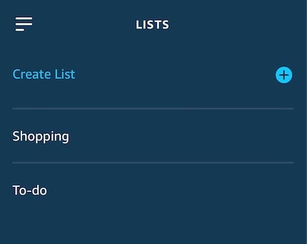 How to create your Alexa shopping list