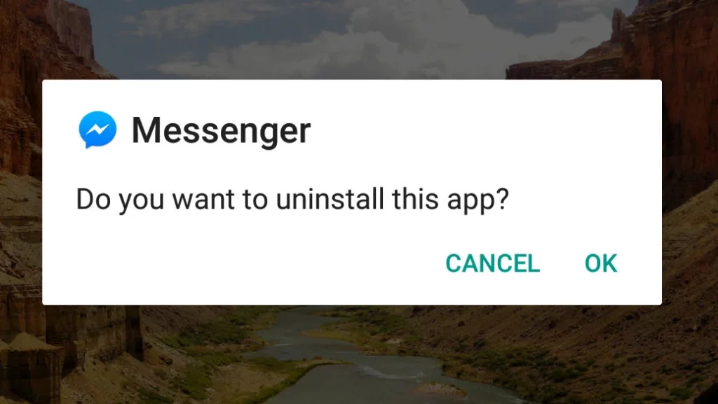 To Fix Facebook Messenger Not Working, Uninstall And Reinstall The App